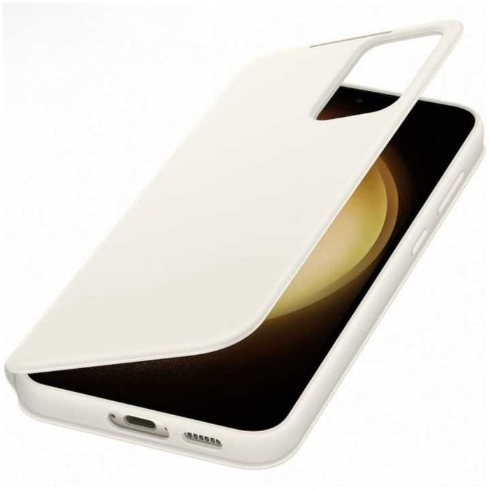Husa Smart View Wallet Cover SAMSUNG Galaxy S23+ Cream