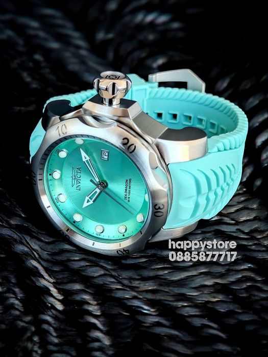 INVICTA Sea Dragon turquoise 54 mm, Инвикта нов ръчен часовник