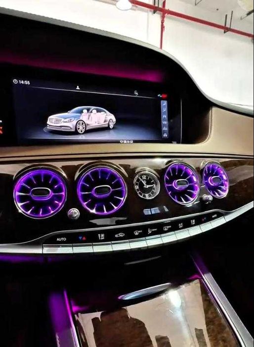 Mercedes Aмбиентно осветление, Светещи въздуховоди и 3D/4D Говорители