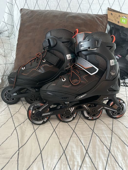 Role Oxelo reglabile 35–38 + set protecții