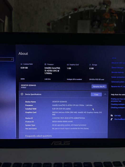 ASUS,windows 10 pro