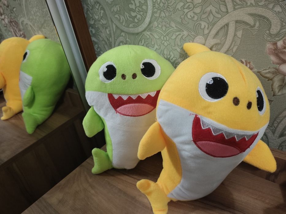 Baby shark tut tu tu игрушка акуленок осталось зелёный в наличии