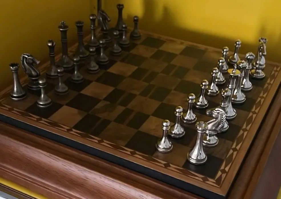 Луксозен дървен шах