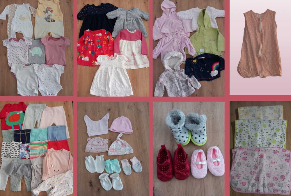 Маркови бебешки дрешки / дрехи за бебе / новородено 0-3м. + обувки