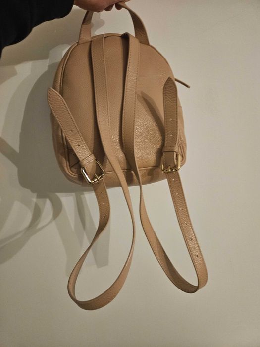 Rucsac Musette piele roz-nude