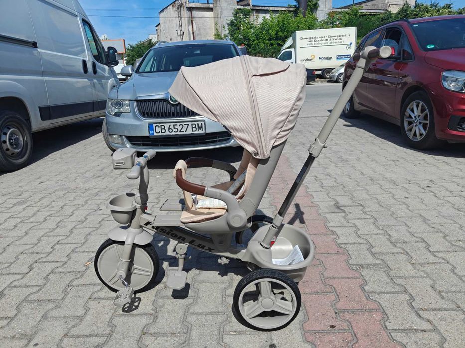 BYOX Детска триколка Fusion LUX бежов