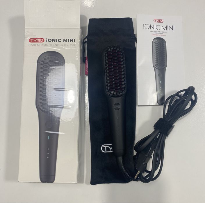 Perie indreptat parul,portabil, Tymo Ionic Mini, ionic,invelis ceramic
