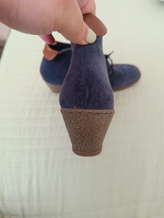 Боти Rieker 40 естествен велур