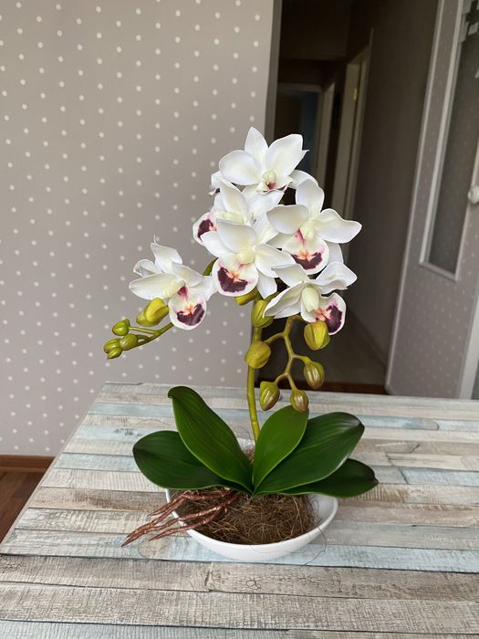 Искусственная орхидея латекс интерьерная