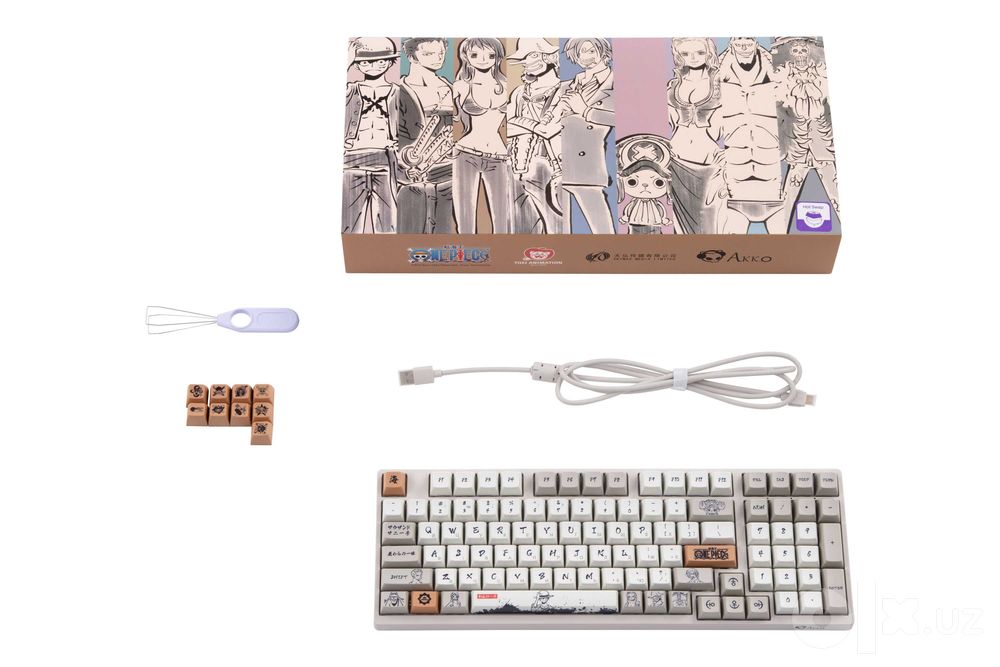 }Клавиатура Akko 3098S RGB One Piece Calligraphy CS Jelly Blue RGB