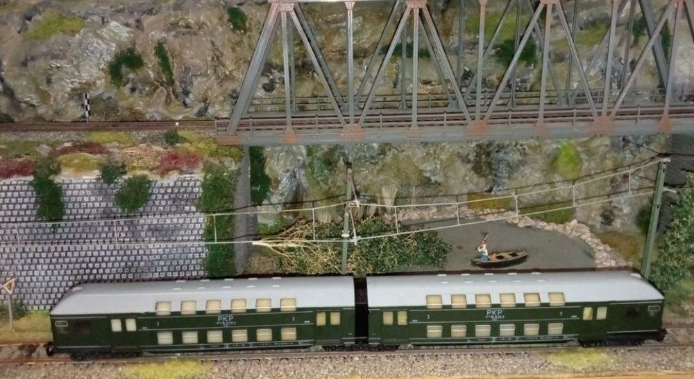 Vagon etajat TT trenulet electric scara 1:120