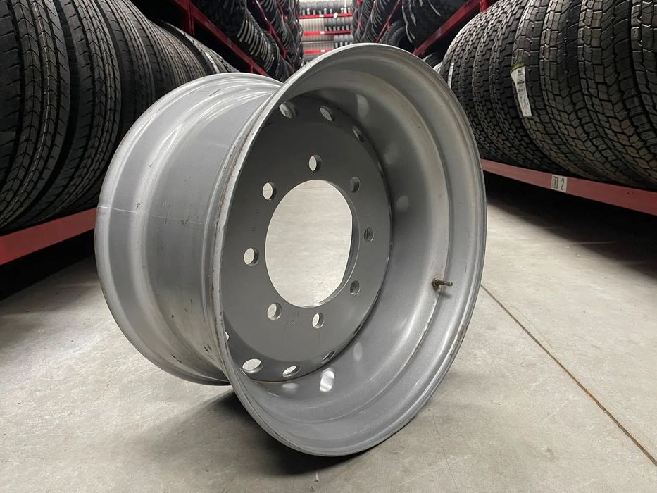 Janta NOUA  Otel 11.75X22.5 Akojant 8 prezoane, 105 mm intre prezoane, fiu 220 mm, flansa interioara Valva exterioara Toate Pozitiile