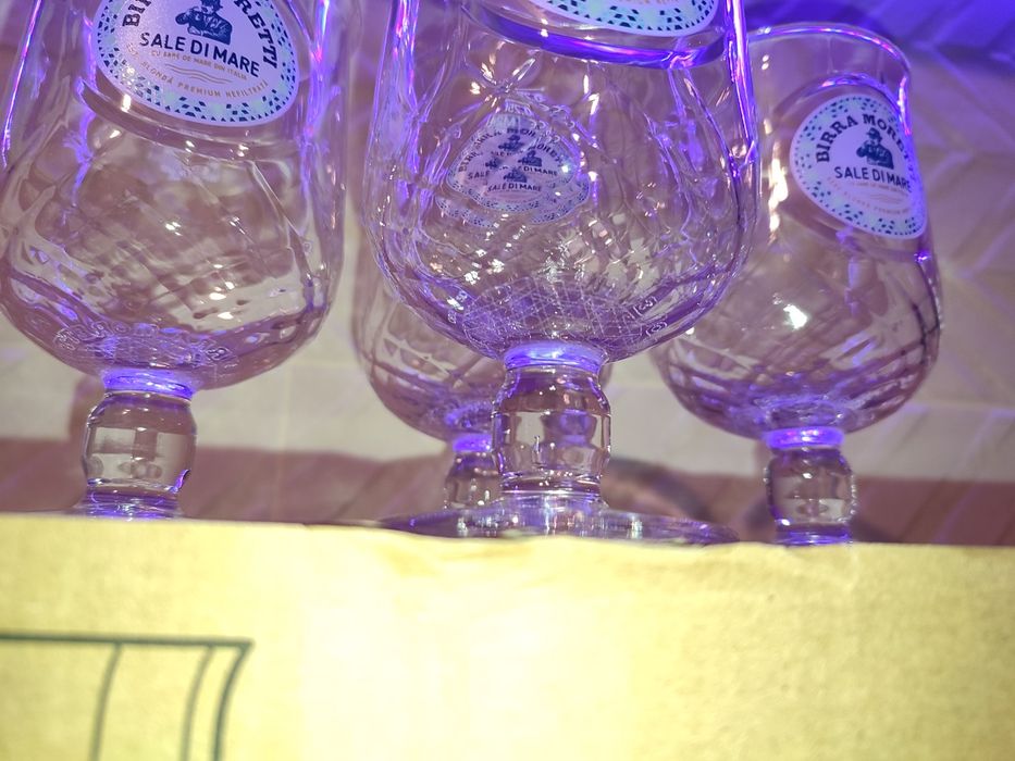 Set Nou patru pahare Birra Moretti Sale di mare