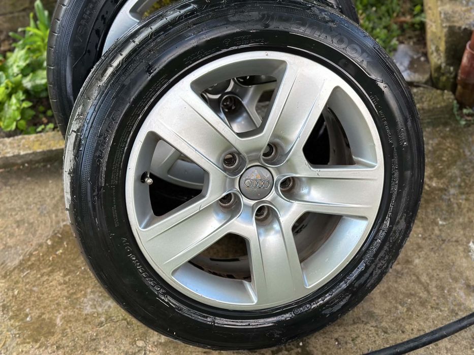 Ауди Джанти 4бр летни гуми Hankook  205/55/16