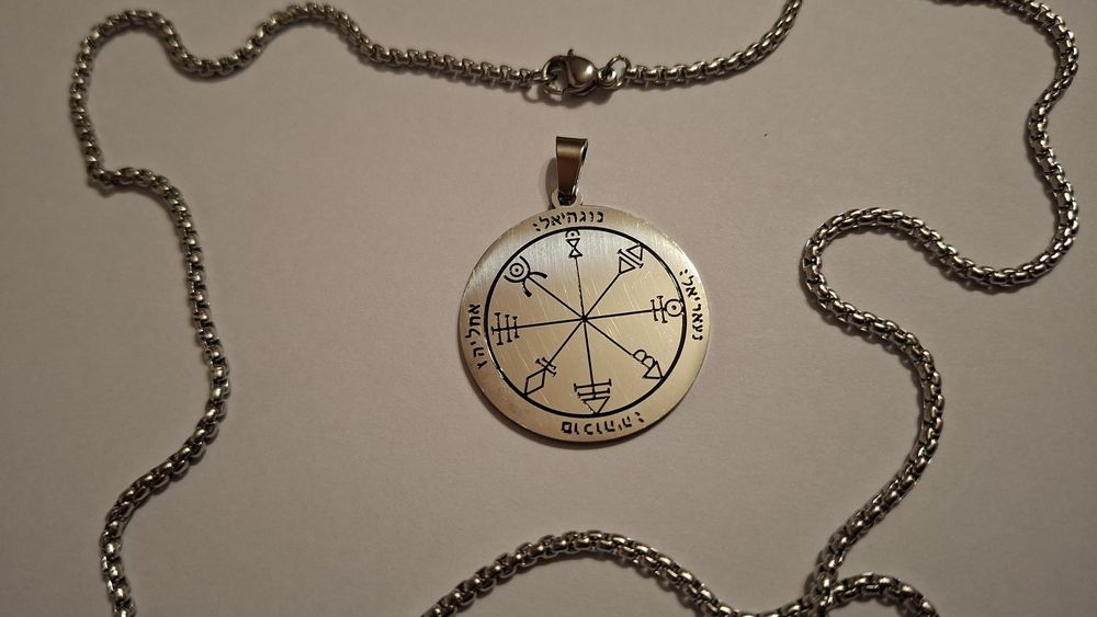 Talisman protecție, bogăție, noroc. Sigiliul lui Solomon. Pandantiv.