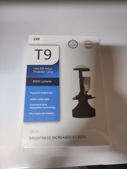 Set becuri led H4 cu lupa