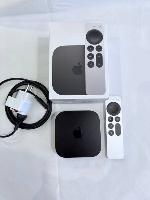 Apple TV 4K 128GB WiFi+Ethernet Gen3 2022, Stare Excelenta, Complet