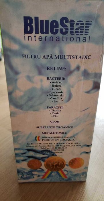 Filtru apa antibacterian M4 multistadic triplu medaliat aur