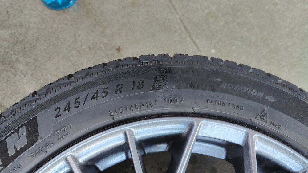 Set 4 Jante Aliaj + anvelope  iarna VW, Audi, Skoda, Seat, Mercedes