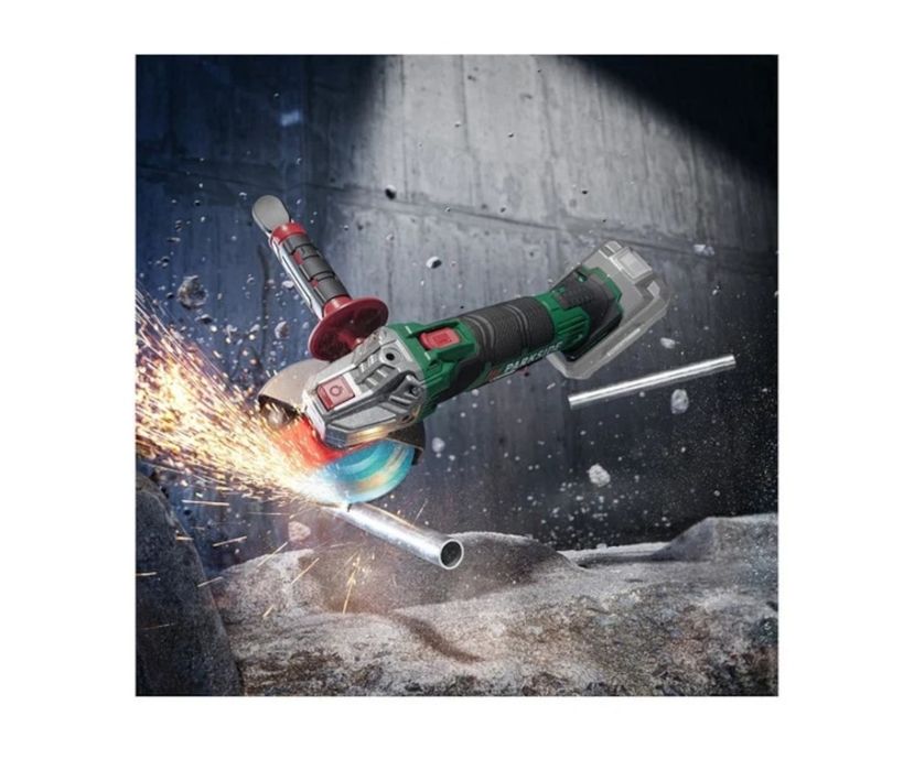 Polizor unghiular parkside pe acumulator 20v accesorii