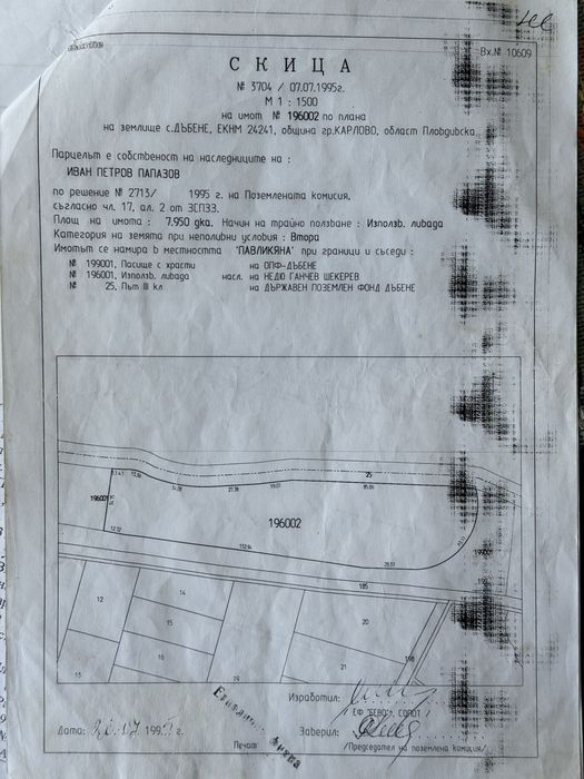 Продава се Парцел в с. Дъбене, Област Пловдив - 700 кв.м за 37 €/кв.м - Снимка #4