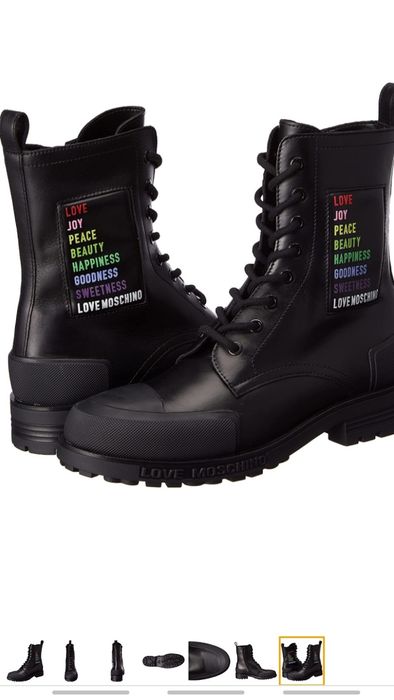 Botine Love Moschino,  nr 37 (UK-3.5), piele naturală