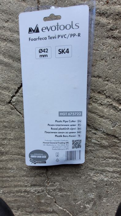 Foarfeca Tevi PVC/PP-R ETS - Diametru Maxim 42 mm
