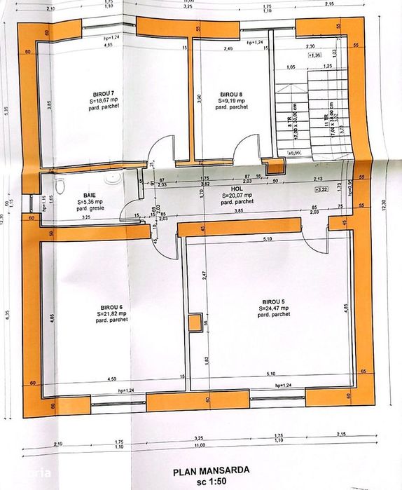 Cladire comerciala, D+P+M, suprafata 300 mp, zona C. Dumbravii