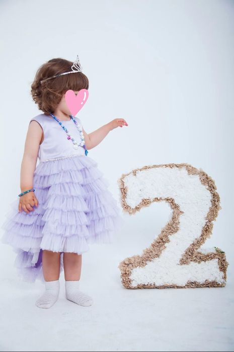 Нарядное детское платье 1,8-2,5г