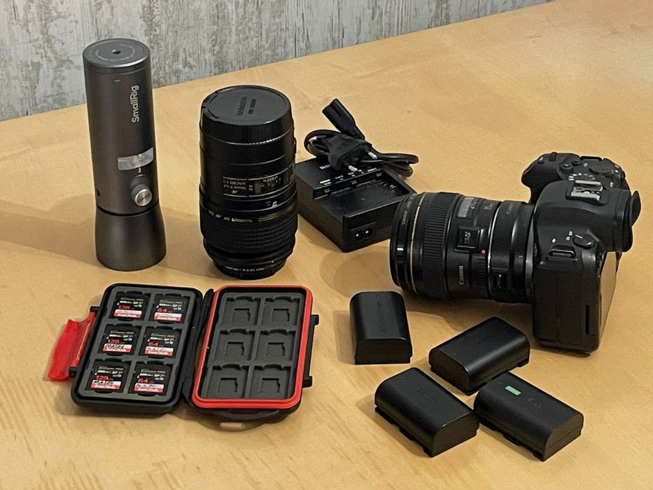 Canon R6 + Adaptor EF-EOS R + Obiective 85mm & 90mm Macro + Accesorii