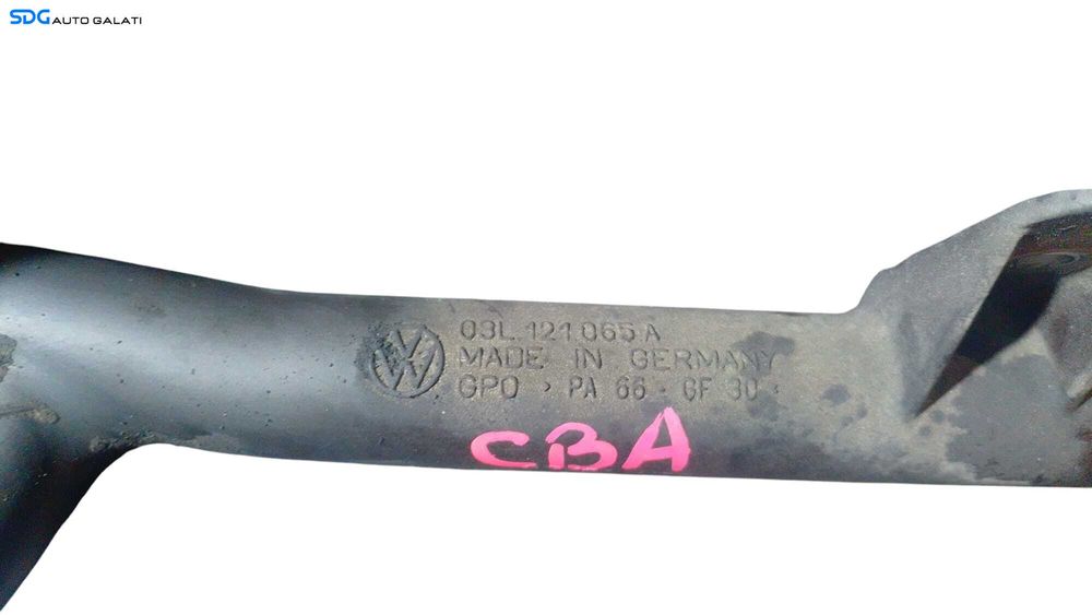 Conducta Tub Tubulatura Teava Plastic Apa Lichid Racire Motor Volkswagen Golf 5 2.0 TDI AZV CBDA BKD CBDB 2004 - 2008 Cod 03L121065A [M7971]