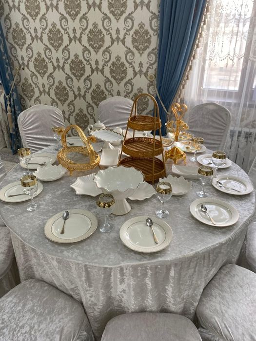 Аренда палатка пракат шатеор жалга юрта офермелинені стол стулясымен