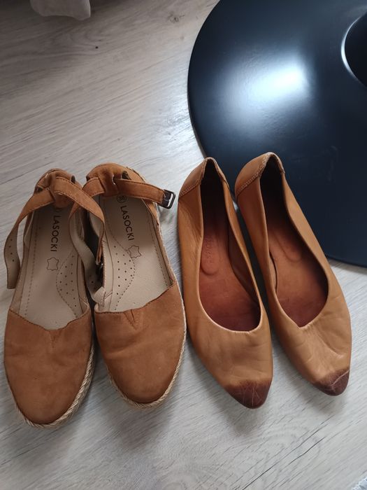 Балерини - сандали камел 37