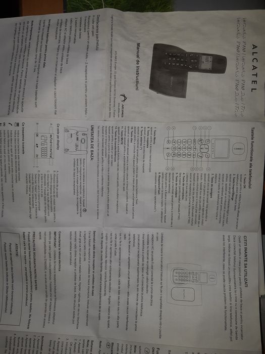 Telefon aparat fix cordless (fără fir) Nou! DECT Alcatel Versatis