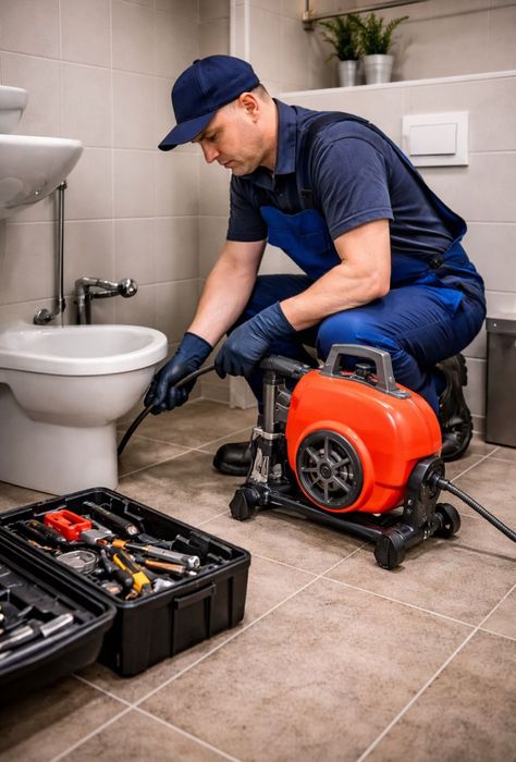 Крот аппарат прочистка канализации Сантехника засор туалет душ ванна