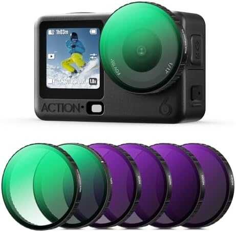 Нови DJI Osmo Action 6 филтри комплект 6 в 1 K&F CPL ND Black Mist 1/4