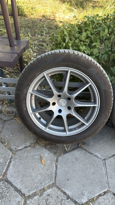 5 112 17 OZ omnia с летни гуми Pirelli 225/50/17