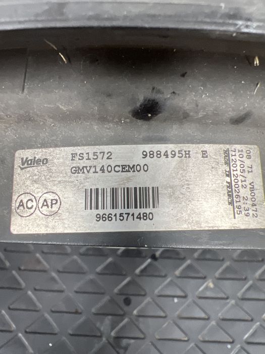 Electroventilator Valeo FS1572 / GMV140CEM00 / 9661571480 Peugeot Citroen