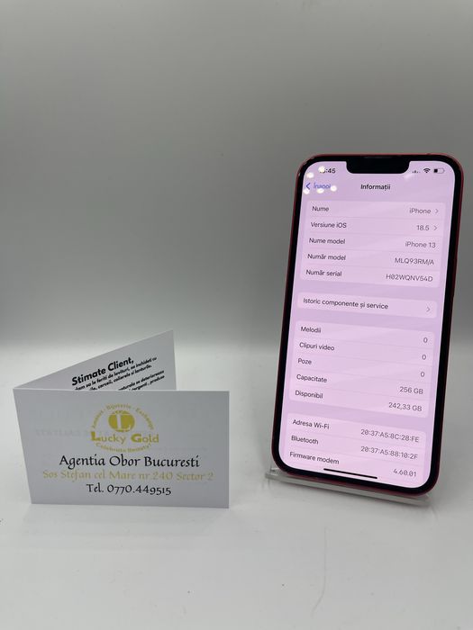 Iphone 13 256GB/76% Baterie FACTURA/GARANTIE #53095
