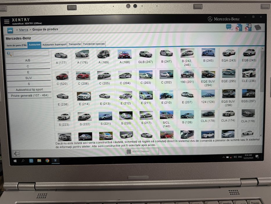 Tester/Diagnoza Xentry Mercedes-Benz Star C4+Laptop Lenovo cu softuri