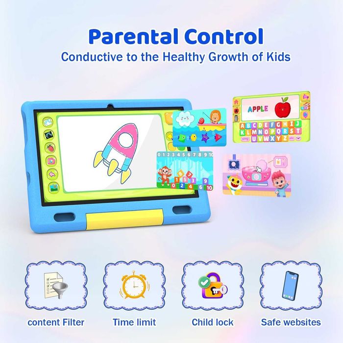 Tableta pentru copii 128GB  10 inch cu husa inclusa