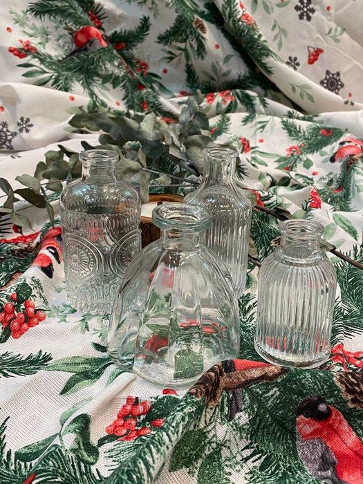 Декоративные стеклянные вазочки для цветов!