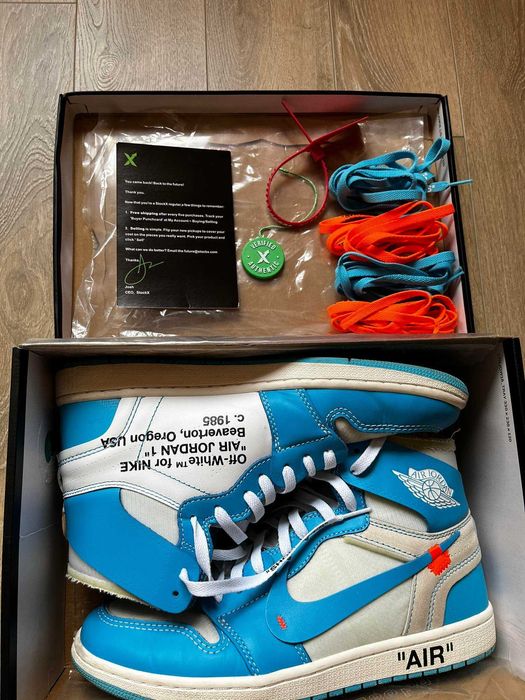 air jordan 1 x off white blue