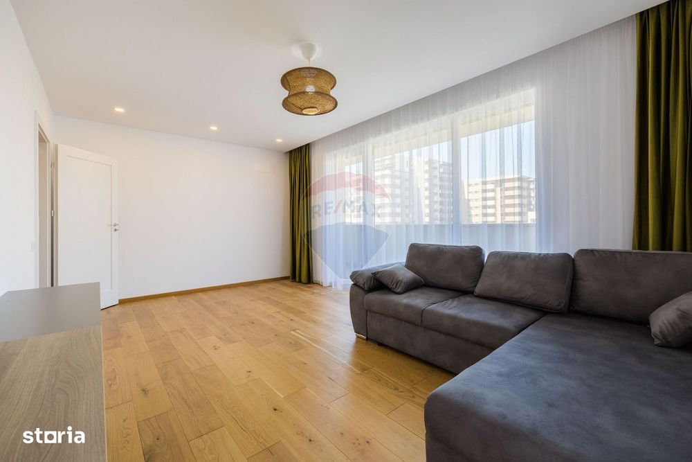 Apartament 2 camere în Urban Plaza. Vedere spre parc. Mobilat complet.