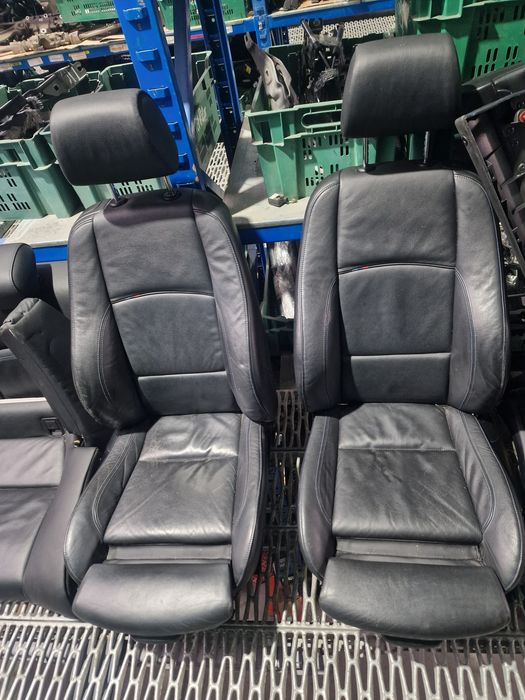 Scaune interior piele neagra recaro sport cu incalzire  bmw e92