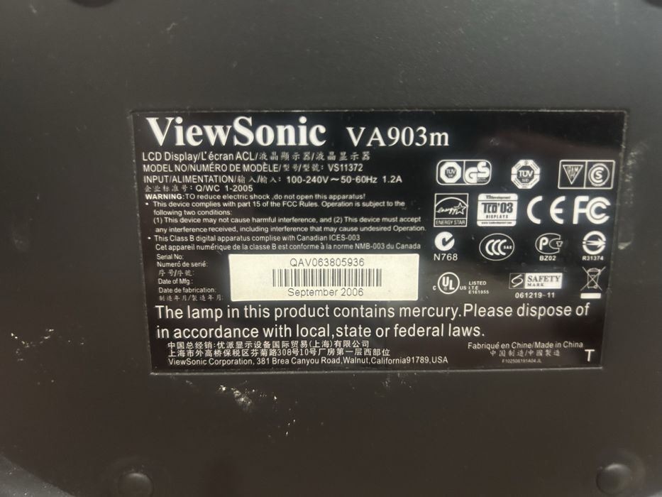Монитор View Sonic VA903m