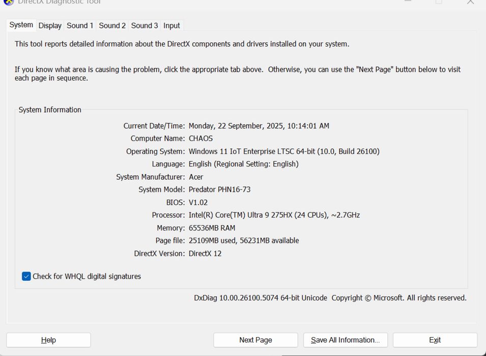Acer predator helios neo 16”