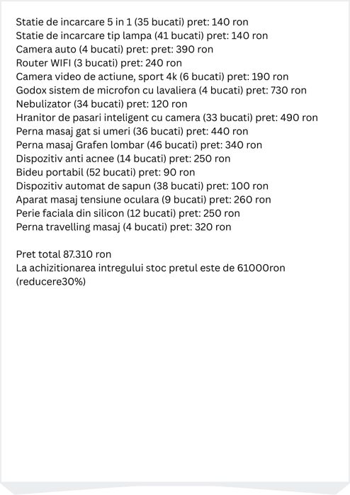 Perna masaj,camera video, microfon,350buc – ideal revânzare / magazin