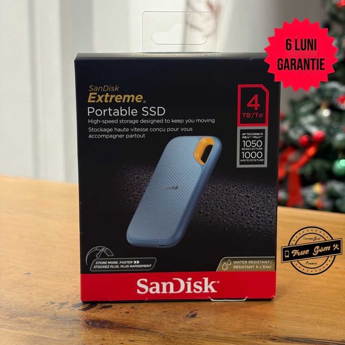 SSD Extern SanDisk Extreme Portable 4TB - SIGILAT | TrueGSM