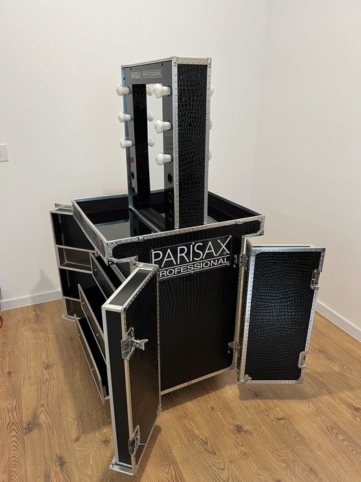 Statie profesionala PARISAX make-up & hair cu 2 posturi de lucru.